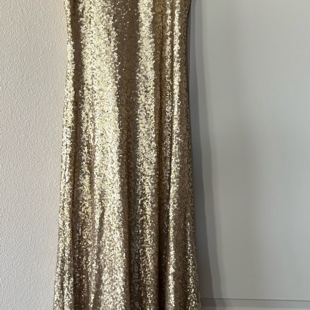 Revelry Champagne Sequin Dress